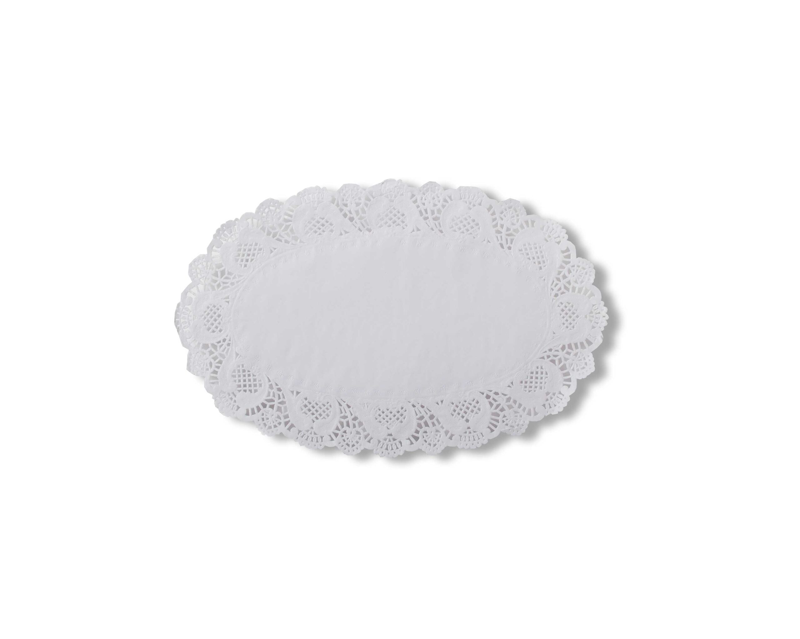 Oval paper doilies