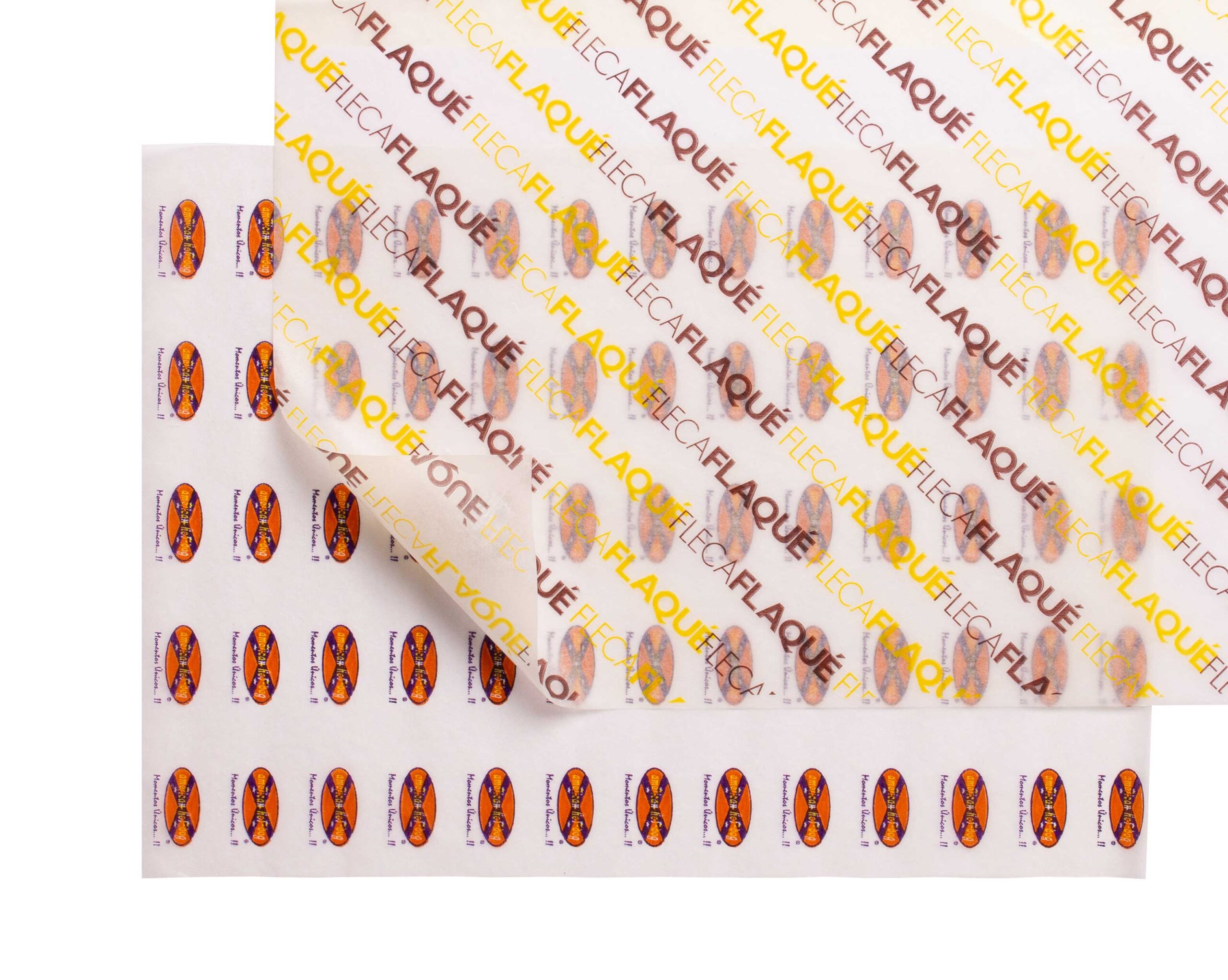 Personalized wrapping paper for pastry